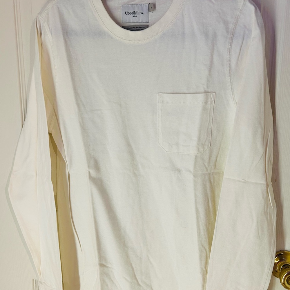 Goodfellow & Co Men's White Long Sleeve Shirt